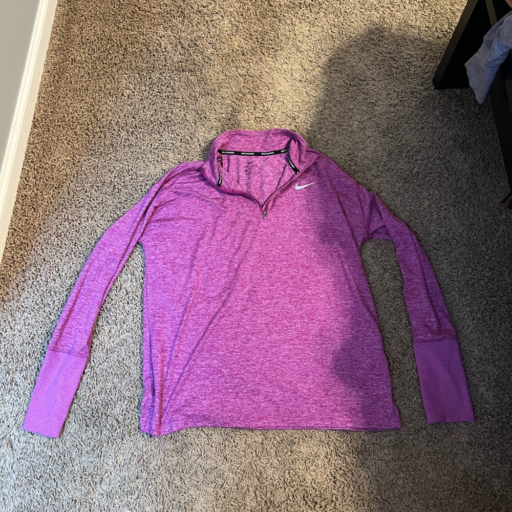 Color purple size large nike running long sleeve